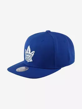Бейсболка с прямым козырьком MITCHELL NESS WOOL SOLID NZ980 MAPLE LEAFS Toronto Maple Leafs NHL (синий), Синий