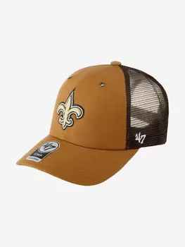 Бейсболка с сеточкой 47 BRAND Carhartt collab New Orleans Saints NFL (коричневый), Коричневый