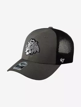 Бейсболка с сеточкой 47 BRAND H-GRIMM04HYP-DY Chicago Blackhawks NHL (серый), Серый