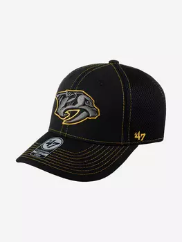 Бейсболка с сеточкой 47 BRAND H-SRNOT30DRE-BK Nashville Predators NHL (черный), Черный