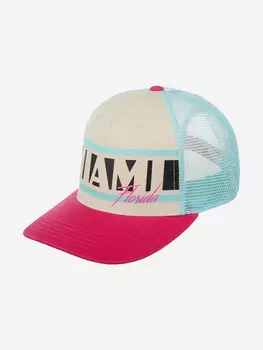 Бейсболка с сеточкой AMERICAN NEEDLE 21001A-MIAM Miami Sinclair (розовый), Розовый