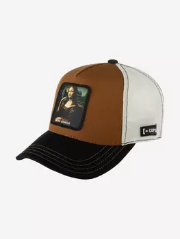 Бейсболка с сеточкой CAPSLAB CL/ART/1/PCT/MONA Premium Mona Gringa (коричневый), Коричневый