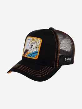 Бейсболка с сеточкой CAPSLAB CL/DBZ3/1/VEG3 Dragon Ball Vegeta (черный), Черный