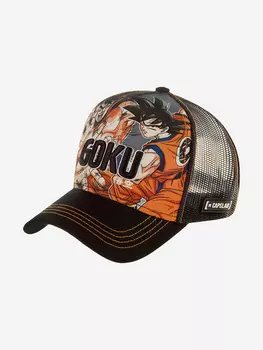 Бейсболка с сеточкой CAPSLAB CL/DBZ4/1/GOK Dragon Ball Goku (черный), Черный