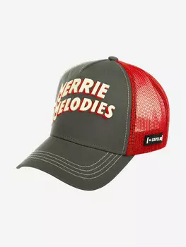 Бейсболка с сеточкой CAPSLAB CL/LOO3/1/ALL2 Looney Tunes Merrie Melodies (серый), Серый