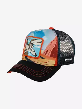 Бейсболка с сеточкой CAPSLAB CL/LOO5/1/COY2 Looney Tunes Wile E. Coyote (черный), Черный