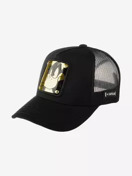 Бейсболка с сеточкой CAPSLAB CL/LOO/1/DAF7 Looney Tunes Daffy Duck (черный), Черный