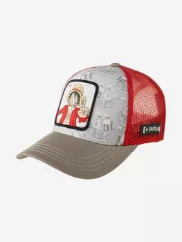 Бейсболка с сеточкой CAPSLAB CL/OP1/3/LUF1 Junior One Piece Luffy (серый), Серый