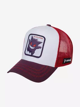 Бейсболка с сеточкой CAPSLAB CL/PKM2/1/GEN1 Pokemon Gengar (белый), Белый