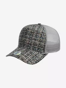 Бейсболка с сеточкой DJINNS HFT Bubble Tweed (серый), Серый