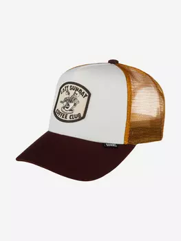 Бейсболка с сеточкой DJINNS HFT Coffee Club (коричневый), Коричневый