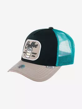 Бейсболка с сеточкой DJINNS HFT Food Coffee (черный), Черный