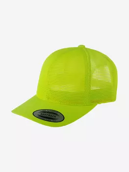 Бейсболка с сеточкой FLEXFIT 6360 (зеленый), Зеленый