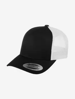 Бейсболка с сеточкой FLEXFIT 6506T (черный), Черный