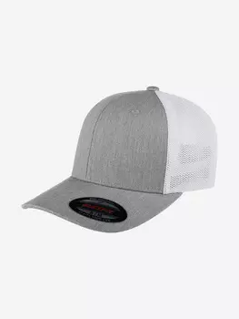 Бейсболка с сеточкой FLEXFIT 6511M (серый), Серый