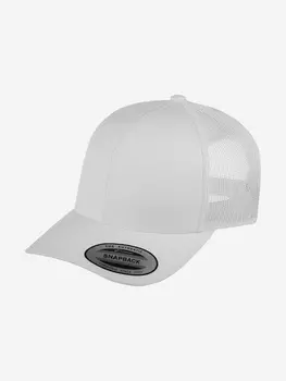 Бейсболка с сеточкой FLEXFIT 6606 (белый), Белый