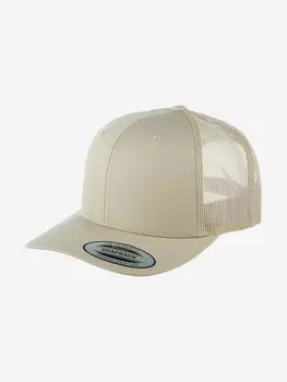 Бейсболка с сеточкой FLEXFIT 6606 (бежевый), Бежевый
