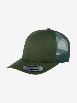 Бейсболка с сеточкой FLEXFIT 6606 (оливковый), Мультицвет