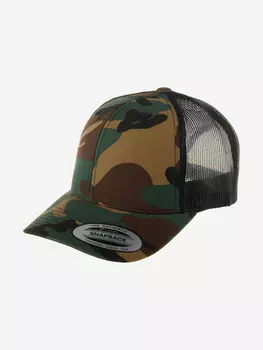 Бейсболка с сеточкой FLEXFIT 6606CA (зеленый), Зеленый