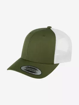 Бейсболка с сеточкой FLEXFIT 6606T (оливковый), Мультицвет
