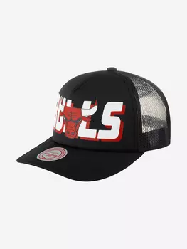 Бейсболка с сеточкой MITCHELL NESS HHSS5345-CBUYYPPPBLCK Chicago Bulls NBA (черный), Черный
