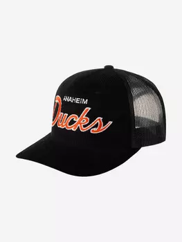 Бейсболка с сеточкой MITCHELL NESS HHSS6005-ADUYYPPPBLCK Anaheim Ducks NHL (черный), Черный