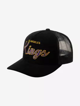 Бейсболка с сеточкой MITCHELL NESS HHSS6006-LAKYYPPPBLCK Los Angeles Kings NHL (черный), Черный