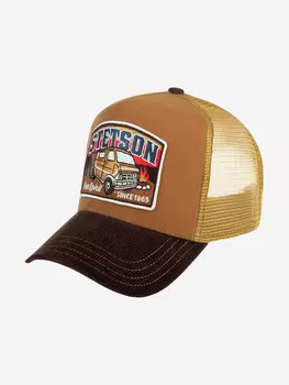 Бейсболка с сеточкой STETSON 7751186 TRUCKER CAP CAMPER (коричневый), Коричневый