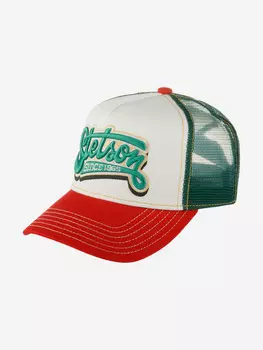 Бейсболка с сеточкой STETSON 7761162 TRUCKER CAP LETTERING (оранжевый), Оранжевый