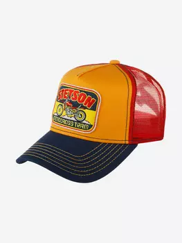 Бейсболка с сеточкой STETSON 7761163 TRUCKER CAP MOTOCROSS TEAM (оранжевый), Оранжевый