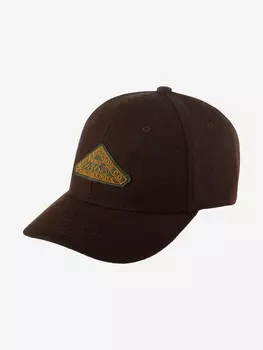 Бейсболка STETSON 7720104 BASEBALL CAP VINTAGE LOGO PATCH WOOL (коричневый), Коричневый