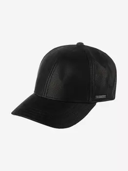 Бейсболка STETSON 7727302 BASEBALL CAP CHEVRETTE COWHIDE EF (черный), Черный