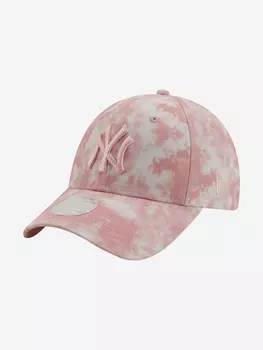 Бейсболка женская New Era 9Forty MLB New York Yankees, Розовый, размер Без размера