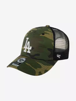 Бейсболка с сеточкой 47 BRAND B-CBRAN12GWP-CMD Los Angeles Dodgers MLB (оливковый), Мультицвет