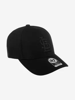 Бейсболка 47 BRAND B-MVP23WBV-BK St. Louis Cardinals MLB (черный), Черный