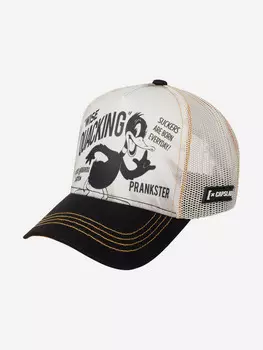 Бейсболка с сеточкой CAPSLAB CL/LOO3/1/DUC1 Looney Tunes Daffy Duck (бежевый), Бежевый