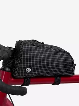 Бензобак VELOHOROSHO большой, черный клетка, FB01BLRS, Черный