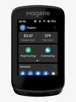 Беспроводной умный GPS велокомпьютер Magene C606, Черный