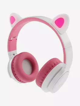 Беспроводные детские Bluetooth-наушники с микрофоном CGPods Cat, CaseGuru, Розовый