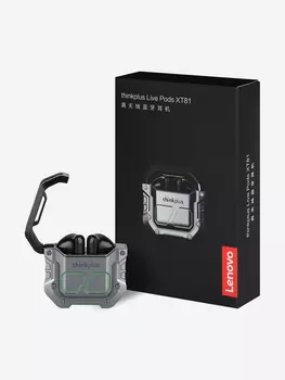 Беспроводные наушники Lenovo XT81 New True Wireless Earbuds черный, Черный