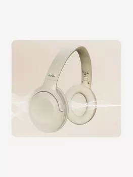 Беспроводные наушники накладные с активным шумоподавлением Rock O3 ANC Wireless Headphones бежевые, Бежевый