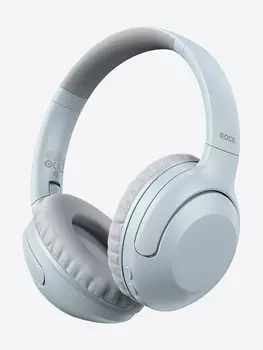 Беспроводные наушники накладные с активным шумоподавлением Rock O3 ANC Wireless Headphones голубые, Синий
