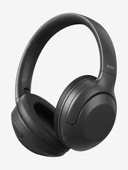 Беспроводные наушники накладные с активным шумоподавлением Rock O3 ANC Wireless Headphones черные, Черный