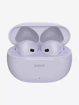 Беспроводные наушники ROCK EB600 TWS Bluetooth Earphones пурпурные, Розовый