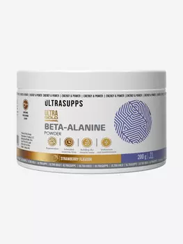 Бета-аланин Ultrasupps "Клубника", 200 г, Белый