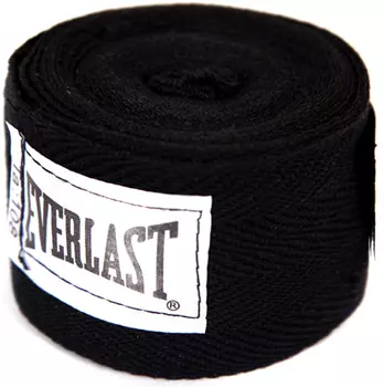 Бинт Everlast, 2,75 м, 2 шт., Черный, размер Без размера