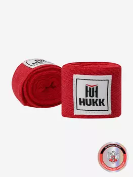 Бинты Hukk 2.5 м, 2 шт., Красный