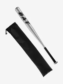 Бита бейсбольная алюминиевая Estafit серебро 28" с чехлом, Серебряный