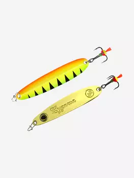 Блесна для рыбалки ECOPRO Судачья с глазом, 50мм, 6г, FTG зимняя на судака, щуку, окуня, вертикальная, Зеленый