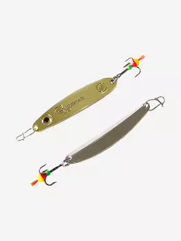 Блесна для рыбалки ECOPRO Судачья с глазом, 60мм, 10г,G/S зимняя на судака, щуку, окуня, вертикальная, Золотой